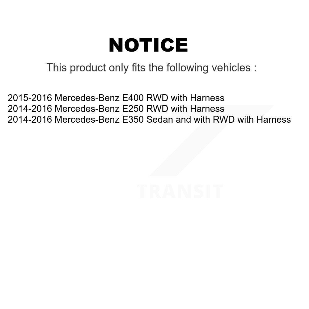 Kit de capteur de roulement de moyeu de roue avant, pour Mercedes-Benz E400 E350 E250 avec Harnes