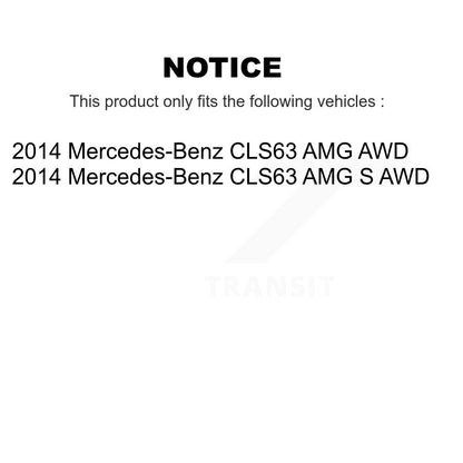 Kit de roulement de roue avant et de capteur ABS pour Mercedes-Benz CLS63 AMG S AWD 2014