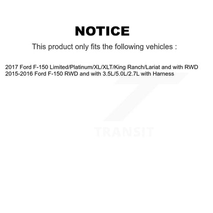 Kit de roulement de moyeu de roue avant et capteur ABS pour Ford F-150 K7S-103464