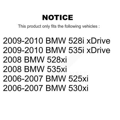 Kit de roulement de roue avant et d'extrémité de biellette de direction, pour BMW 530xi 528i xDrive 535i 535xi 528x