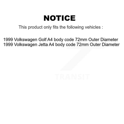 Kit d'extrémité de biellette de roulement de roue avant, pour Volkswagen Jetta Golf A4 1999, code de carrosserie