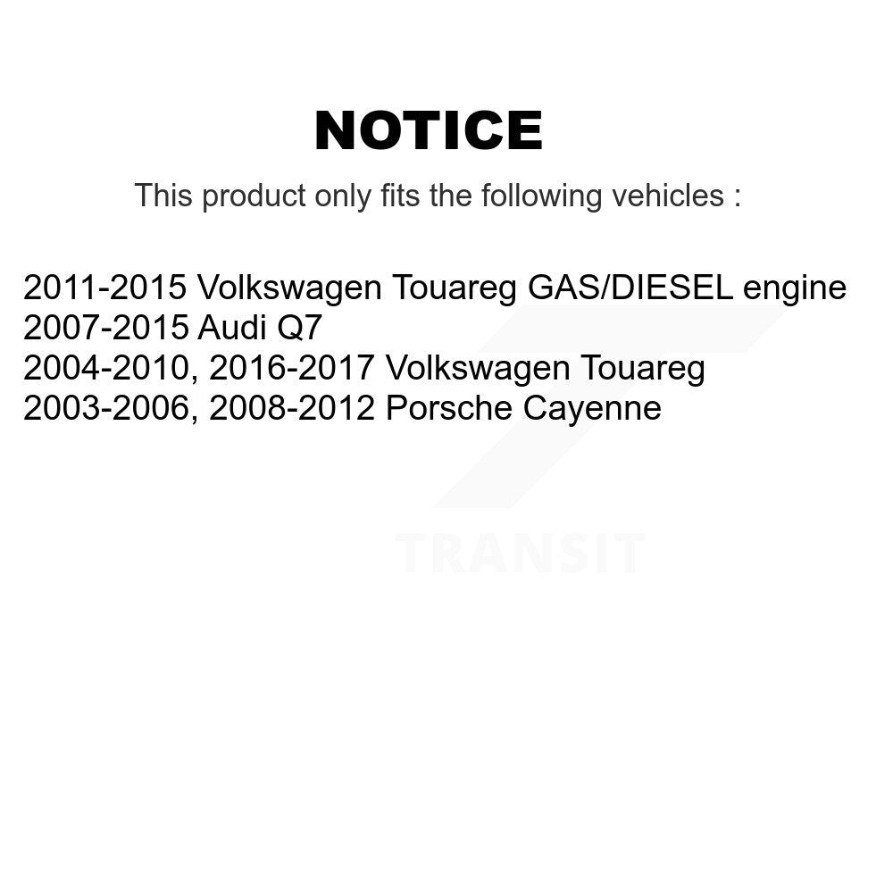 Kit de roulement de roue avant et d'extrémité de biellette de direction, pour Volkswagen Touareg Audi Q7 Porsche