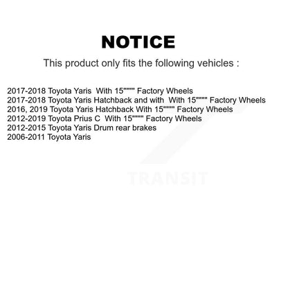 Kit de roulement de roue avant et d'extrémité de biellette de direction pour Toyota Yaris Prius C K7T-100135