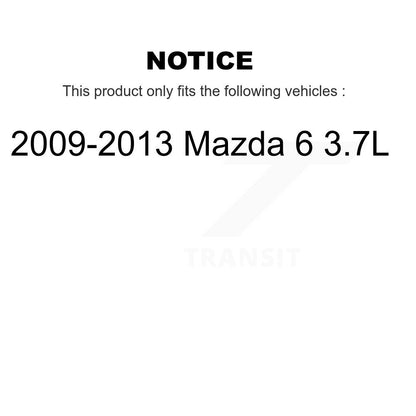 Kit de roulement de roue avant et d'extrémité de biellette de direction pour Mazda 6 3,7 L de 2009 à 2013 K7T-100143