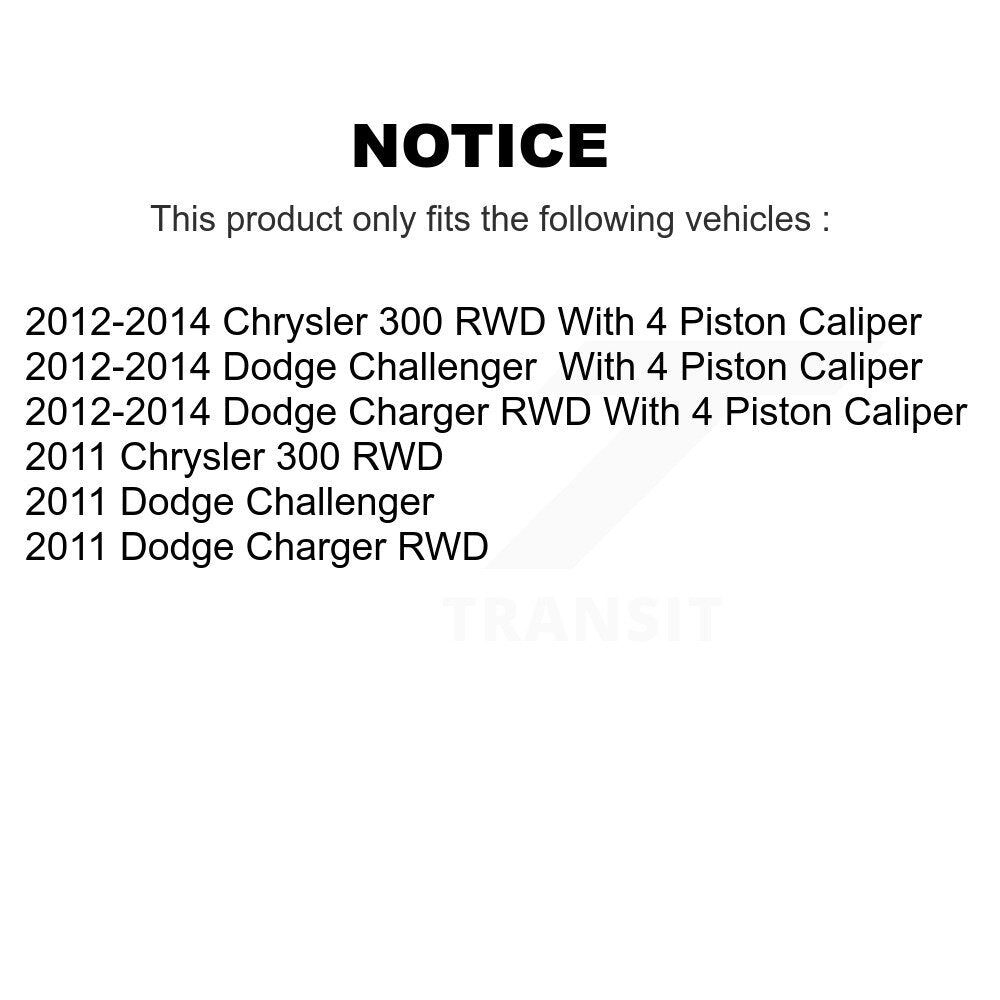 Kit de roulement de roue avant et d'extrémité de biellette de direction, pour Dodge Chrysler 300 Charger Challenger