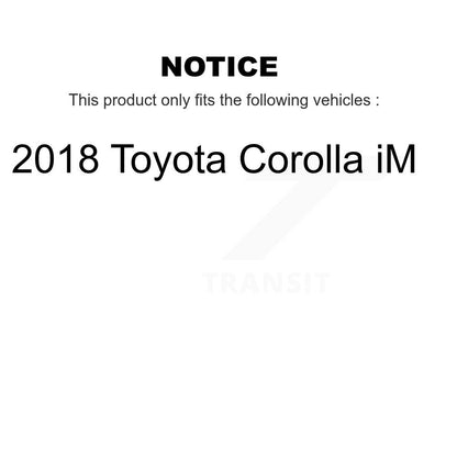 Kit de roulement de roue avant et d'extrémité de biellette de direction pour Toyota Corolla iM 2018 K7T-100218