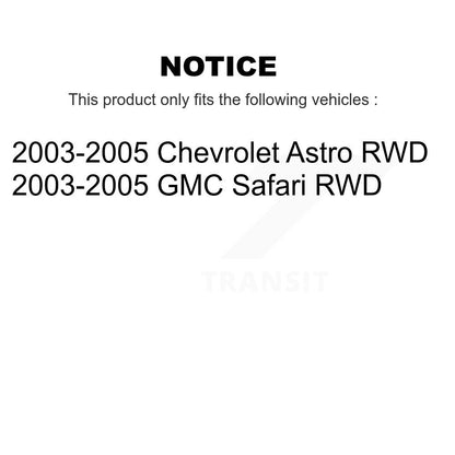 Kit d'extrémité de biellette de roulement de roue avant, pour Chevrolet Astro GMC Safari RW 2003 – 2005
