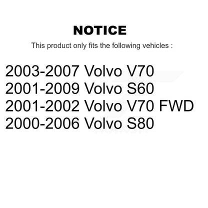 Kit de roulement de roue avant et d'extrémité de biellette de direction pour Volvo S60 V70 S80 K7T-100347