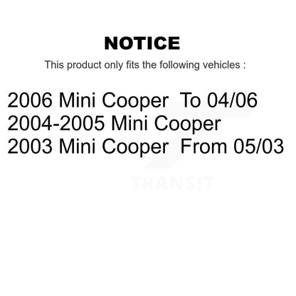 Kit de roulement de roue avant et d'extrémité de biellette de direction pour Mini Cooper K7T-100355