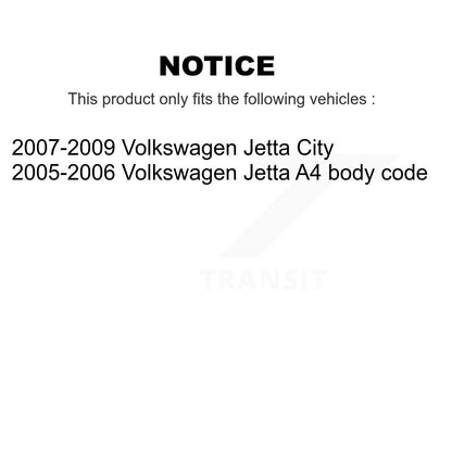 Kit de roulement de roue avant et d'extrémité de biellette de direction pour Volkswagen Jetta City K7T-100358