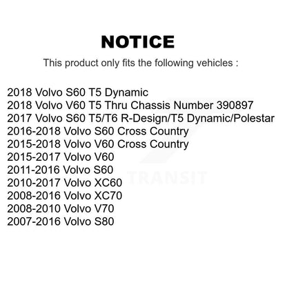 Kit de roulement de roue avant et d'extrémité de biellette de direction, pour Volvo XC60 XC70 S60 V60 S80 Cross V70