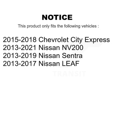 Kit de liaison d'assemblage de roulement de moyeu avant, pour Nissan Sentra NV200 LEAF Chevrolet City