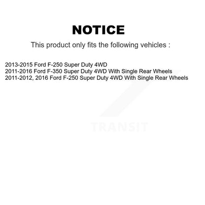 Ensemble de roulement de moyeu avant et Kit de liaison pour Ford F-350 Super Duty F-250 4WD
