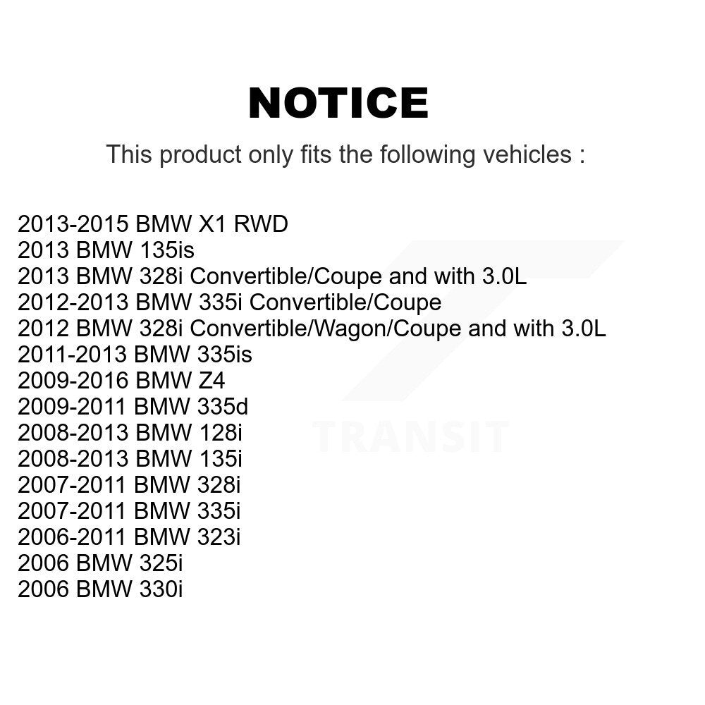 Kit de liaison d'assemblage de roulement de moyeu avant, pour BMW 323i 328i X1 335i 128i 135i 325i Z4