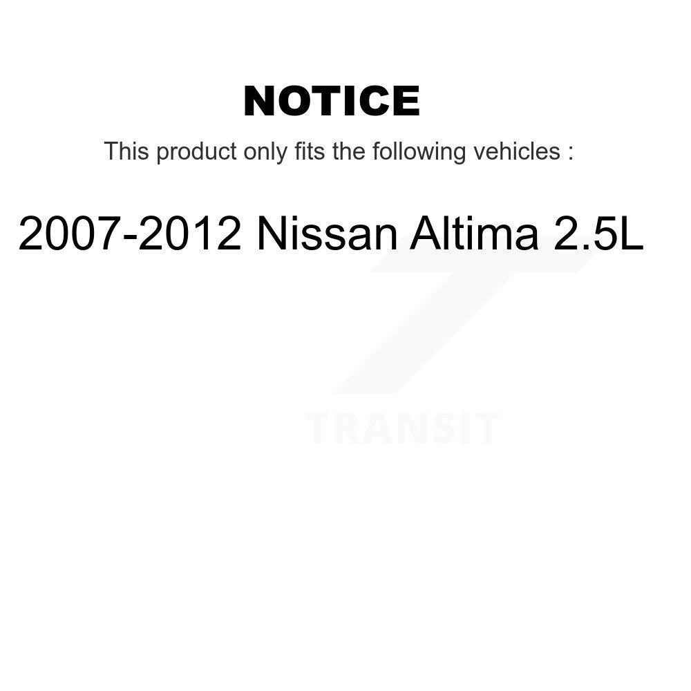 Ensemble de roulement de moyeu avant et kit de liaison pour Nissan Altima 2007-2012 2,5 L