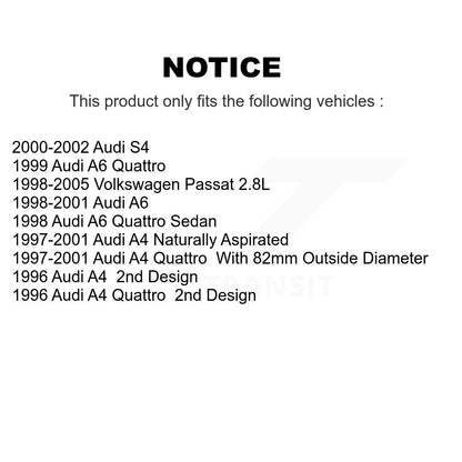 Kit de roulement et de liaison de roue avant, pour Volkswagen Passat Audi A4 Quattro S4 A6