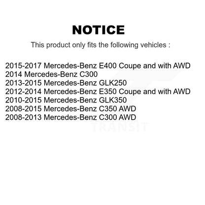 Kit de liaison de roulement de roue avant, pour Mercedes-Benz C300 GLK350 GLK250 C350 E350 E40