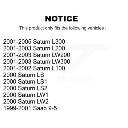 Kit de liaison de roulement de roue avant, pour Saturn L200 L300 Saab 9-5 L100 LW200 LS1 LS2 L
