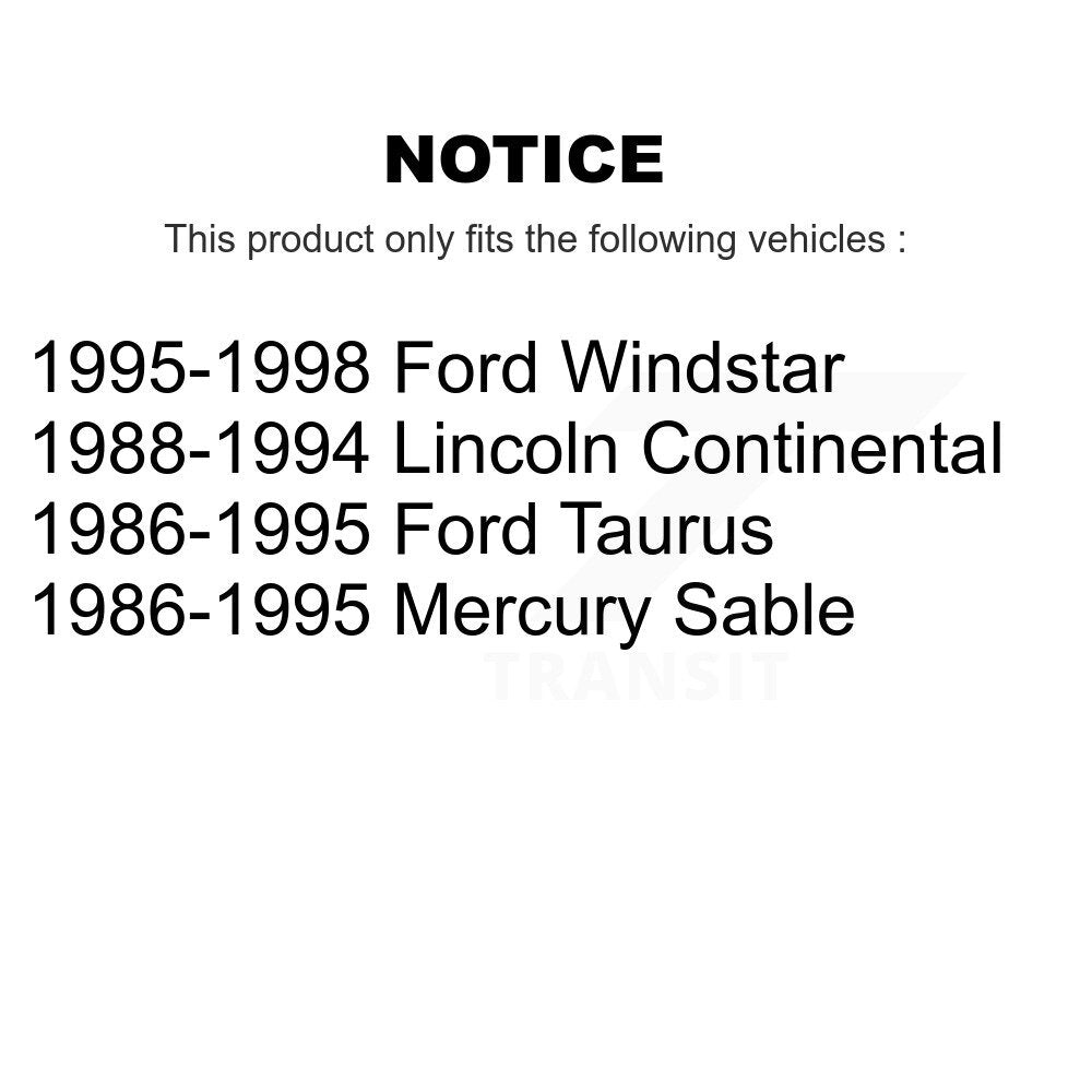 Kit de roulement et de liaison de roue avant, pour Ford Windstar Taurus Mercury Sable Lincoln