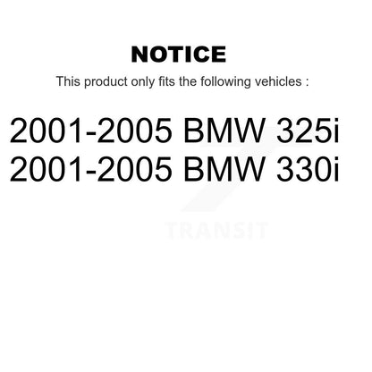 Kit de roulement de roue avant et d'extrémité de biellette de direction pour BMW 325i 330i 2001-2005 K7T-101030