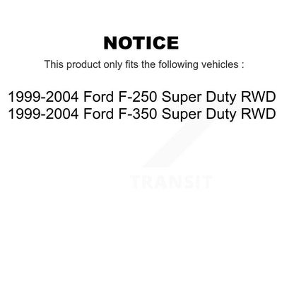 Kit de roulement de roue avant et d'extrémité de biellette de direction, pour Ford F-350 Super Duty F-250 RWD