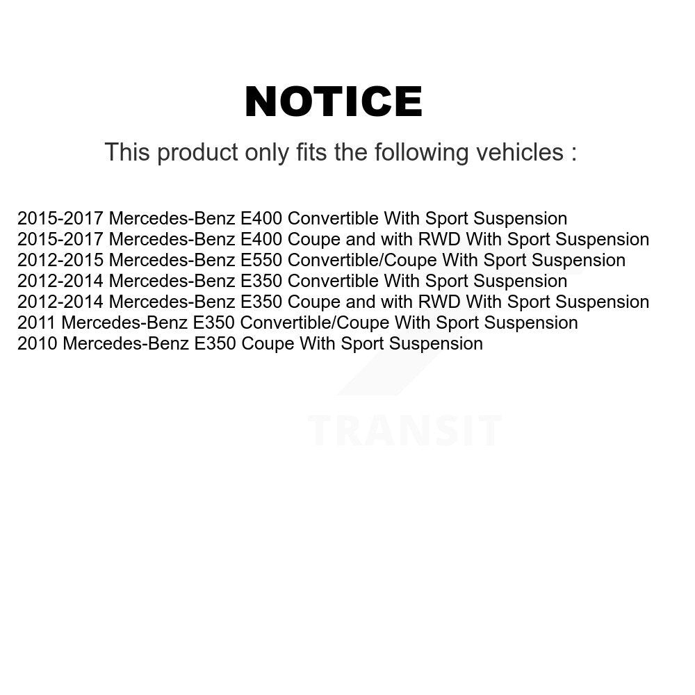 Kit de roulement et de liaison de roue avant pour Mercedes-Benz E350 E400 E550 K7T-101201