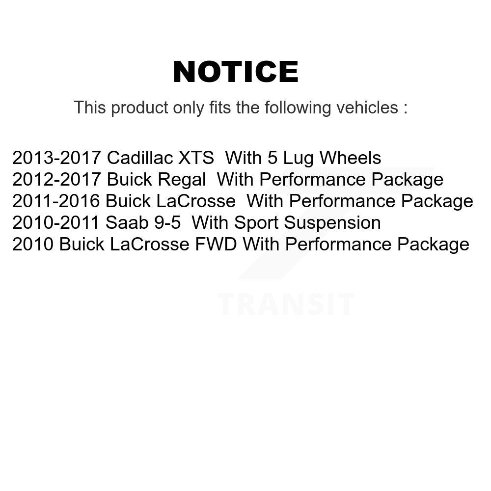 Kit d'assemblage et de liaison de roulement de moyeu avant, pour Buick LaCrosse Regal Cadillac XTS Saa