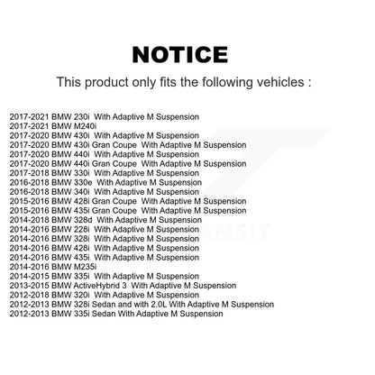 Kit de liaison d'assemblage de roulement de moyeu avant, pour BMW 328i 320i M235i 335i M240i 228i 435