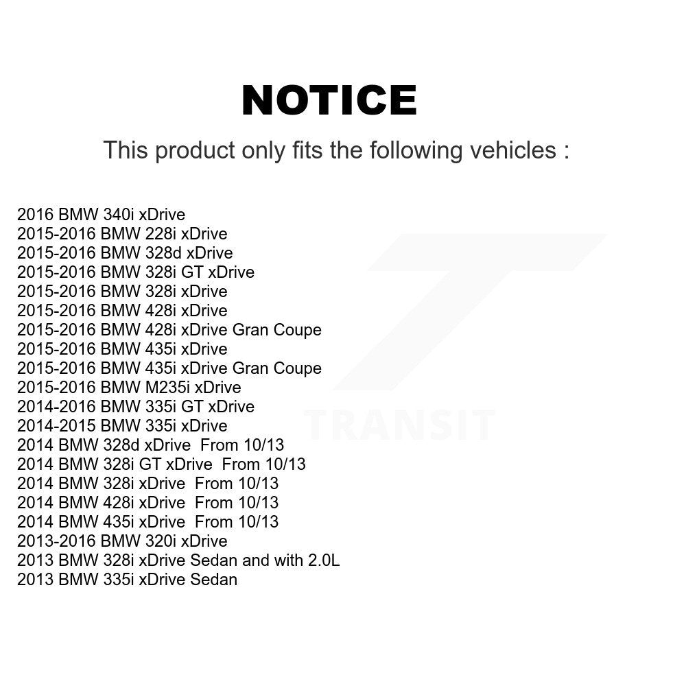 Kit d'extrémité de biellette de roulement de roue avant, pour BMW 328i xDrive 320i 335i 428i 435i 328