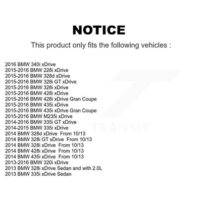 Kit d'extrémité de biellette de roulement de roue avant, pour BMW 328i xDrive 320i 335i 428i 435i 328