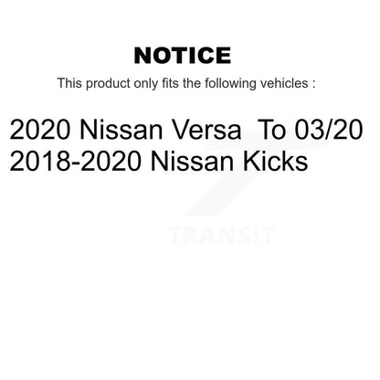 Kit de roulement de roue avant et d'extrémité de biellette de direction pour Nissan kick Versa K7T-101345