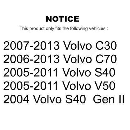 Ensemble de roulement de moyeu avant et Kit de liaison pour Volvo S40 C30 V50 C70 K7T-101360