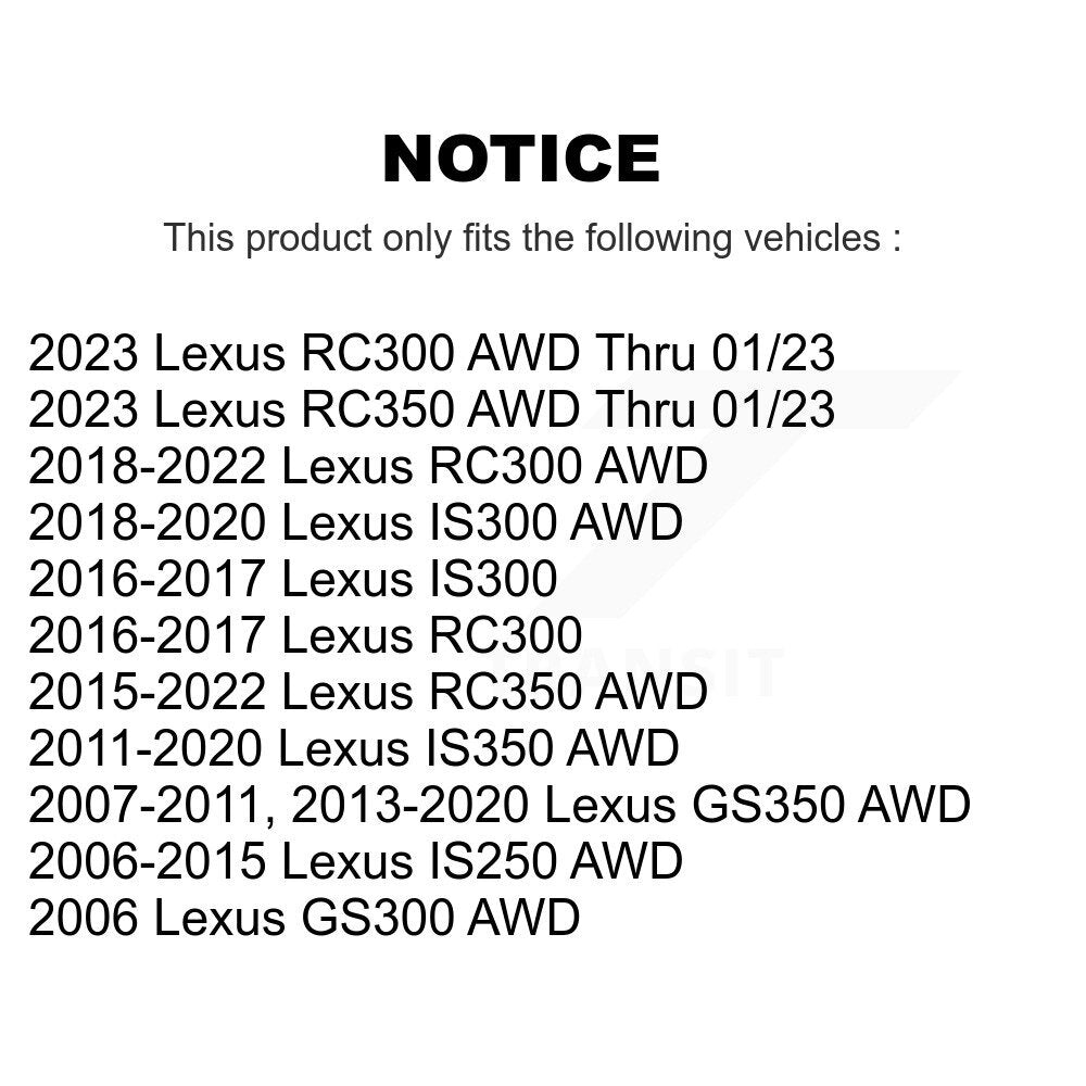 Kit de rotule inférieure et de liaison, roulement avant gauche, pour Lexus IS250 IS300 IS350 GS35