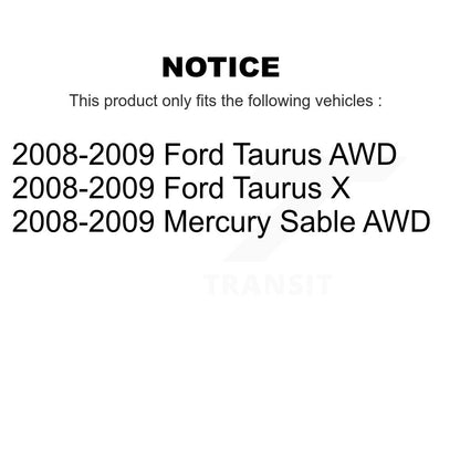 Kit de bras de commande inférieur et de liaison, roulement avant droit, pour Ford Taurus X Mercury Sabl