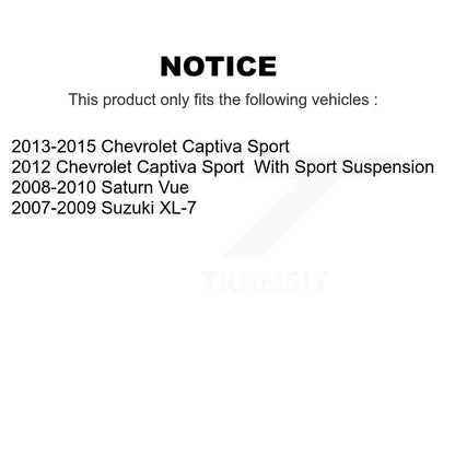 Kit de liaison de bras de commande inférieur, roulement avant droit, pour Saturn Vue Suzuki XL-7 Sport