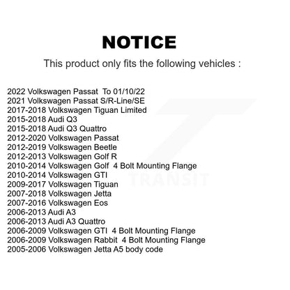 Kit de liaison de rotule inférieure, roulement avant droit, pour Volkswagen Jetta Tiguan Passa