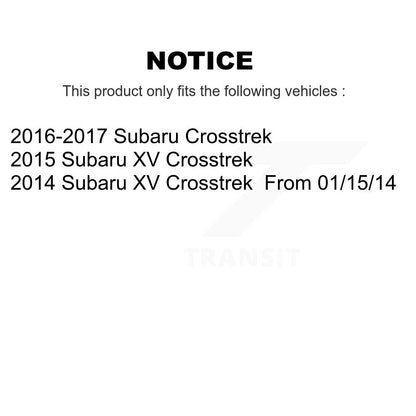 Bras de commande inférieur à roulement avant droit avec Kit BJ & Link pour Subaru XV Crosstre