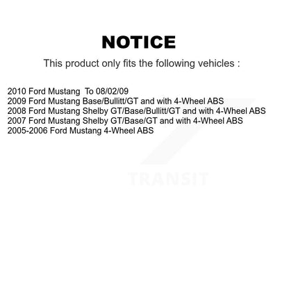 Bras de commande inférieur à roulement avant droit avec Kit de liaison à rotule pour Ford Mustang