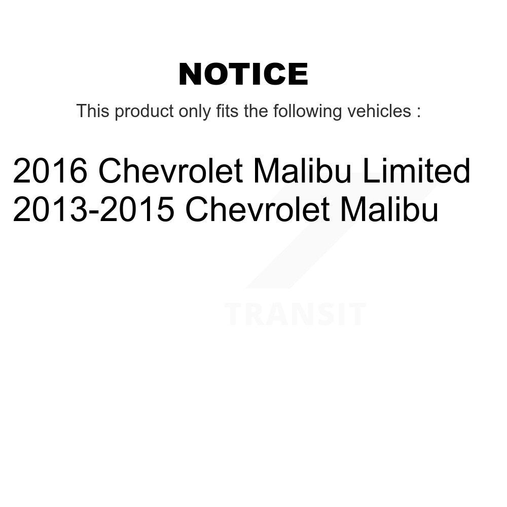 Kit de bras de commande et de liaison inférieurs, roulement de moyeu avant gauche, pour Chevrolet Malibu Limite