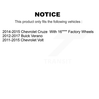 Kit de bras de commande et de liaison inférieurs, roulement avant gauche, pour Chevrolet Cruze Buick Veran