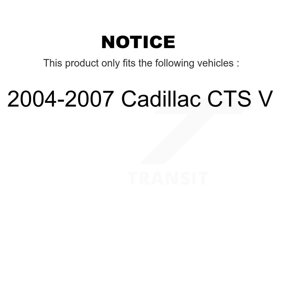 Kit de rotule inférieure et de barre stabilisatrice, roulement avant, pour Cadillac CTS V 2004 – 2007