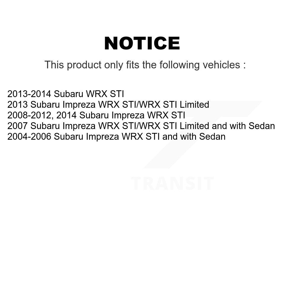 Kit de liaison de barre stabilisatrice, roulement de moyeu avant, Joint à rotule inférieur, pour Subaru Impreza WRX STI