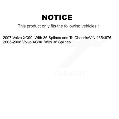 Kit de liaison de roulement de moyeu avant, rotule inférieure et barre stabilisatrice, pour Volvo XC9