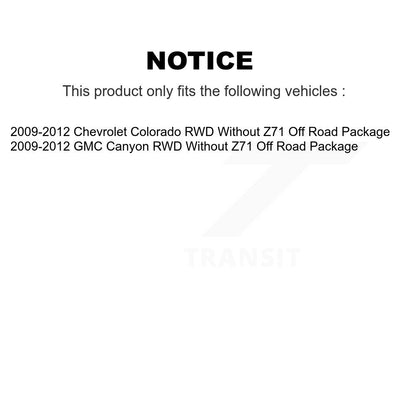 Kit de rotule inférieure et de liaison, roulement avant, pour Chevrolet Colorado GMC Canyon RWD