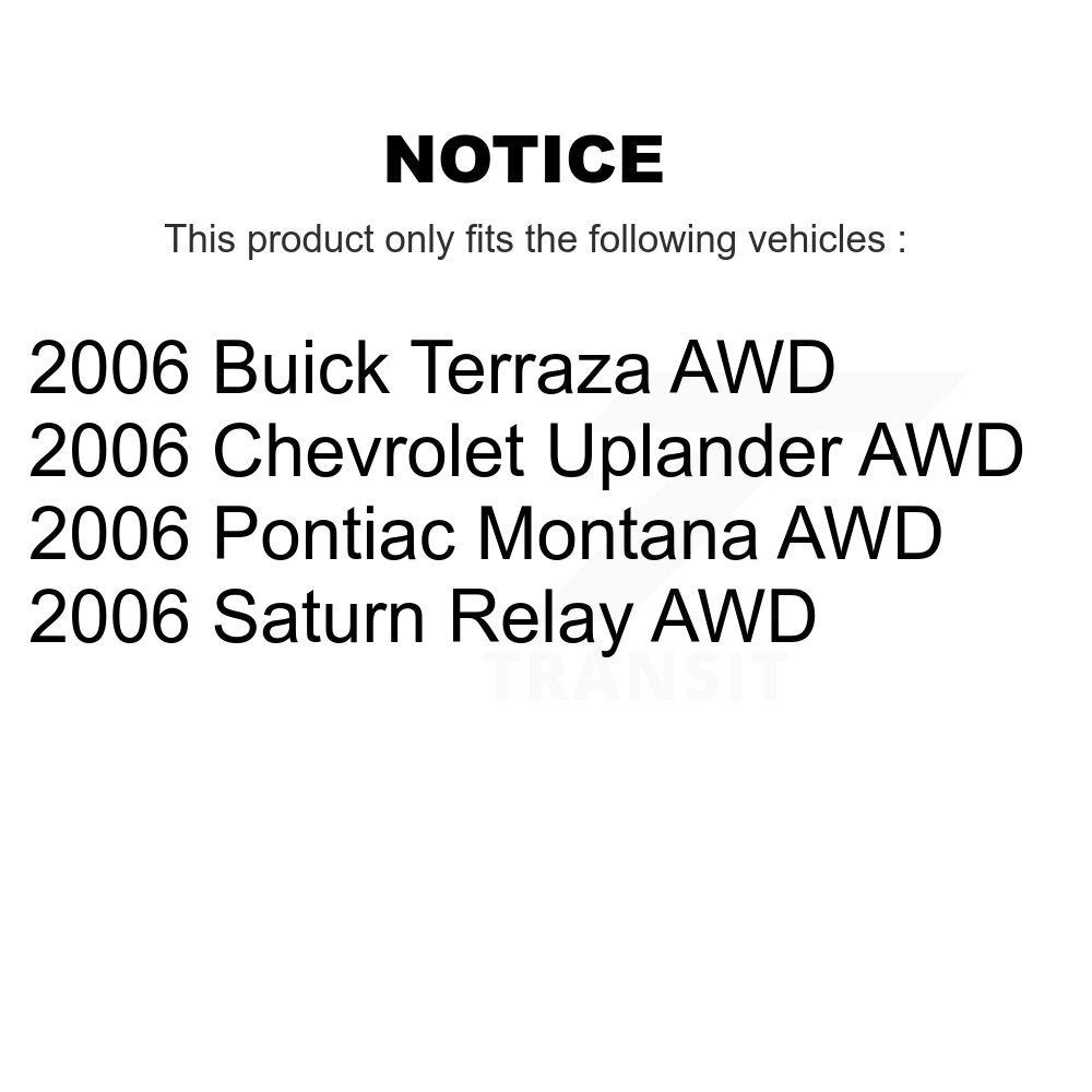 Kit de rotule inférieure et de liaison, roulement avant, pour Pontiac Montana Chevrolet Uplande