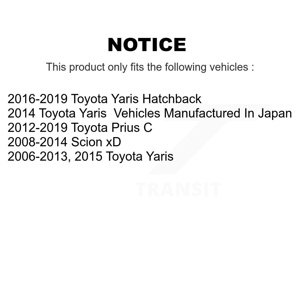 Kit de liaison de bras de commande inférieur, roulement avant droit, pour Toyota Yaris Prius C Scion x