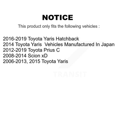 Kit de liaison de bras de commande inférieur, roulement avant droit, pour Toyota Yaris Prius C Scion x