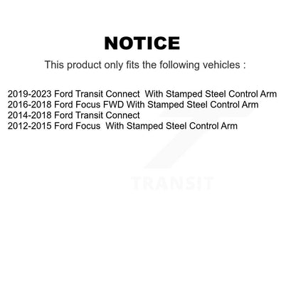 Kit de rotule inférieure et de liaison, roulement avant gauche, pour Ford Focus Transit Connect
