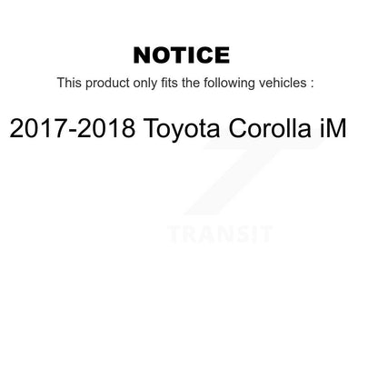 Kit de liaison de barre stabilisatrice de rotule inférieure de roulement avant pour Toyota Corolla i 2017 – 2018