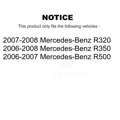 Kit de bras supérieur et de liaison de rotule inférieure de roulement avant gauche pour Mercedes-Benz R350